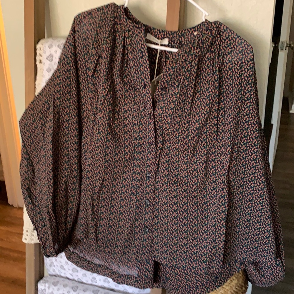New with tags Doen Jane blouse Navy Bisou
